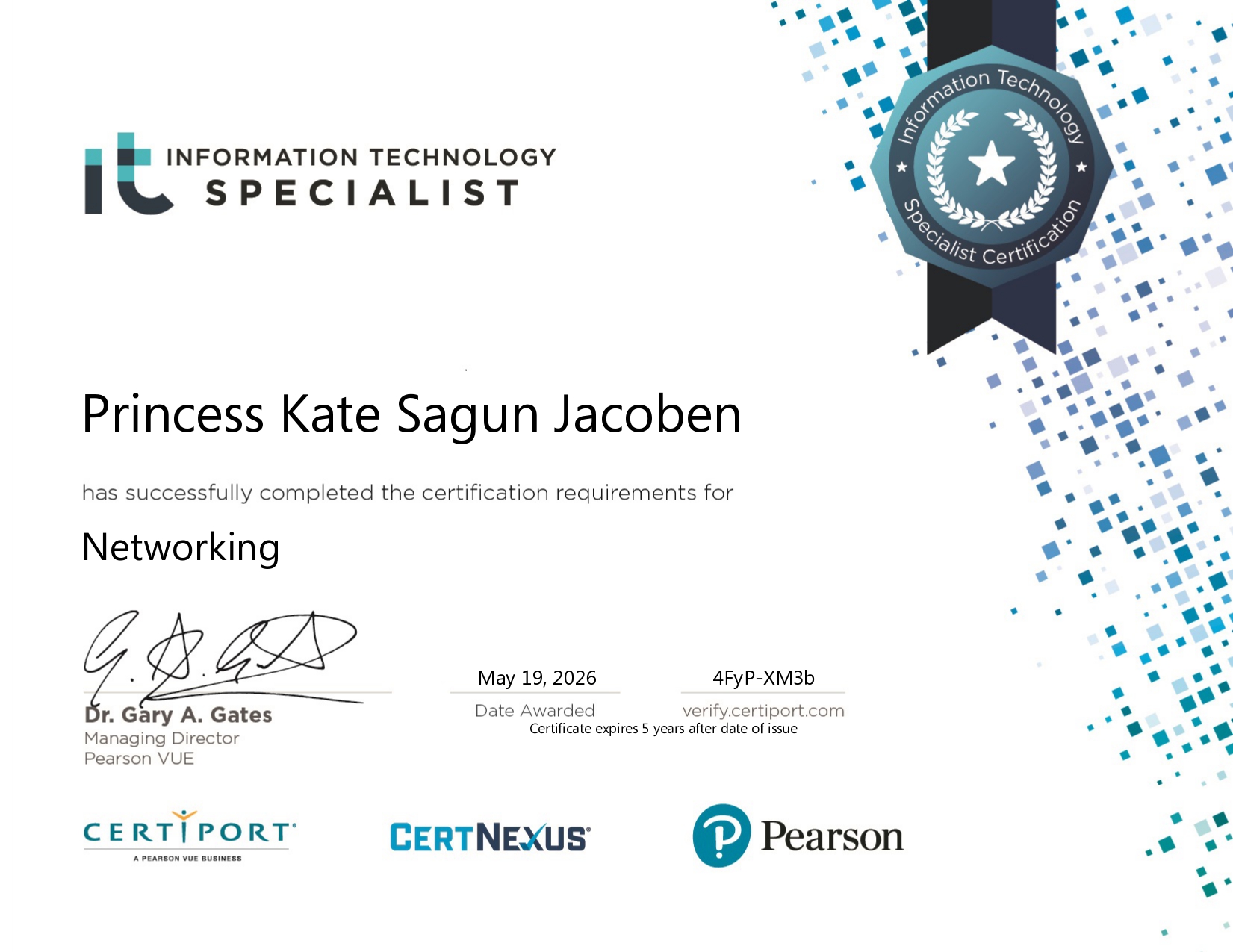 IT Specialist in Networking Certificate